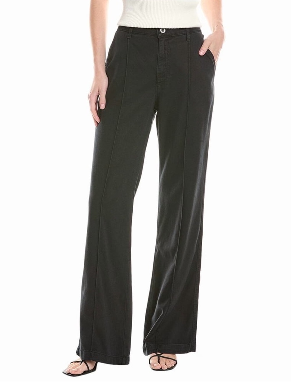 Bella Dahl womens Ryder Pintuck Wide Leg Pant Size 28